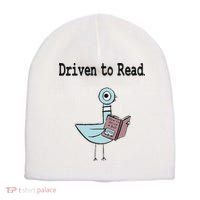 Driven To Read Pigeon Library Book Lover Short Acrylic Beanie thumb 0