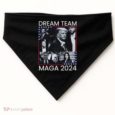 Dream Team Republican Trump Vance 2024 USA-Made Doggie Bandana
