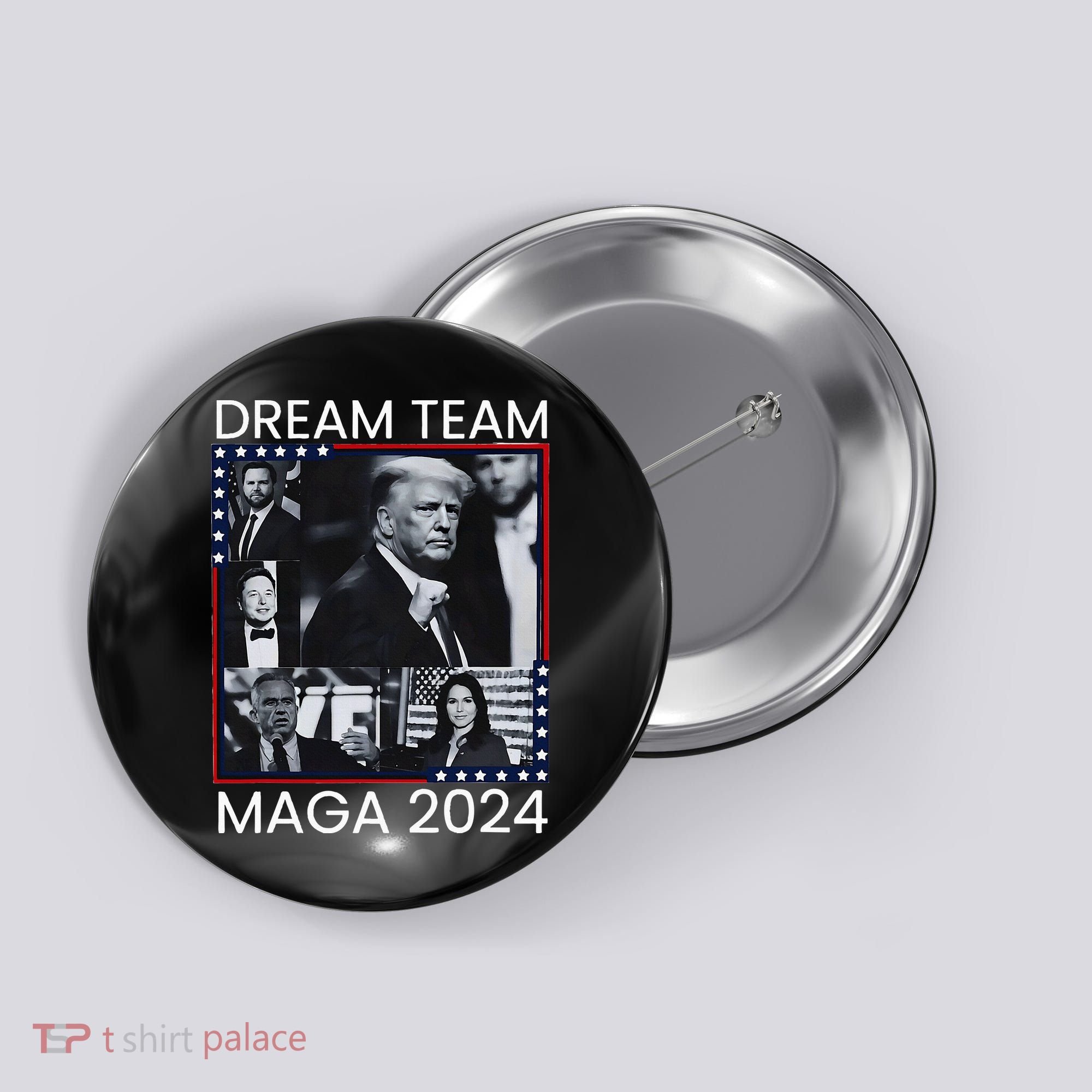 Dream Team Republican Trump Vance 2024 Button