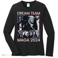 Dream Team Republican Trump Vance 2024 Women's Long Sleeve Shirt thumb 0