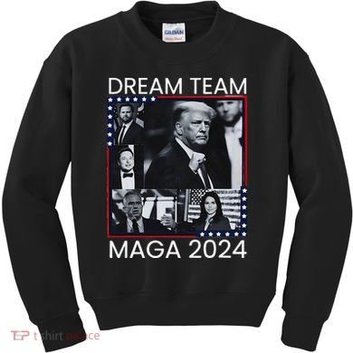 Dream Team Republican Trump Vance 2024 Kids Sweatshirt