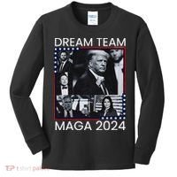 Dream Team Republican Trump Vance 2024 Kids Long Sleeve Shirt thumb 0