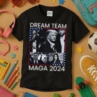 Dream Team Republican Trump Vance 2024 Kids T-Shirt thumb 3