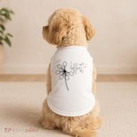 Dandelion Tennis Racket Shirts For Tennis Player Doggie Tank thumb 2