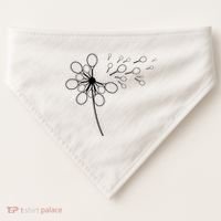 Dandelion Tennis Racket Shirts For Tennis Player USA-Made Doggie Bandana thumb 0