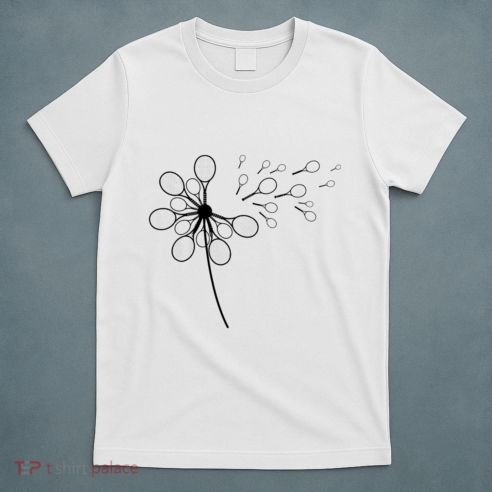 Dandelion Tennis Racket Shirts For Tennis Player T-Shirt