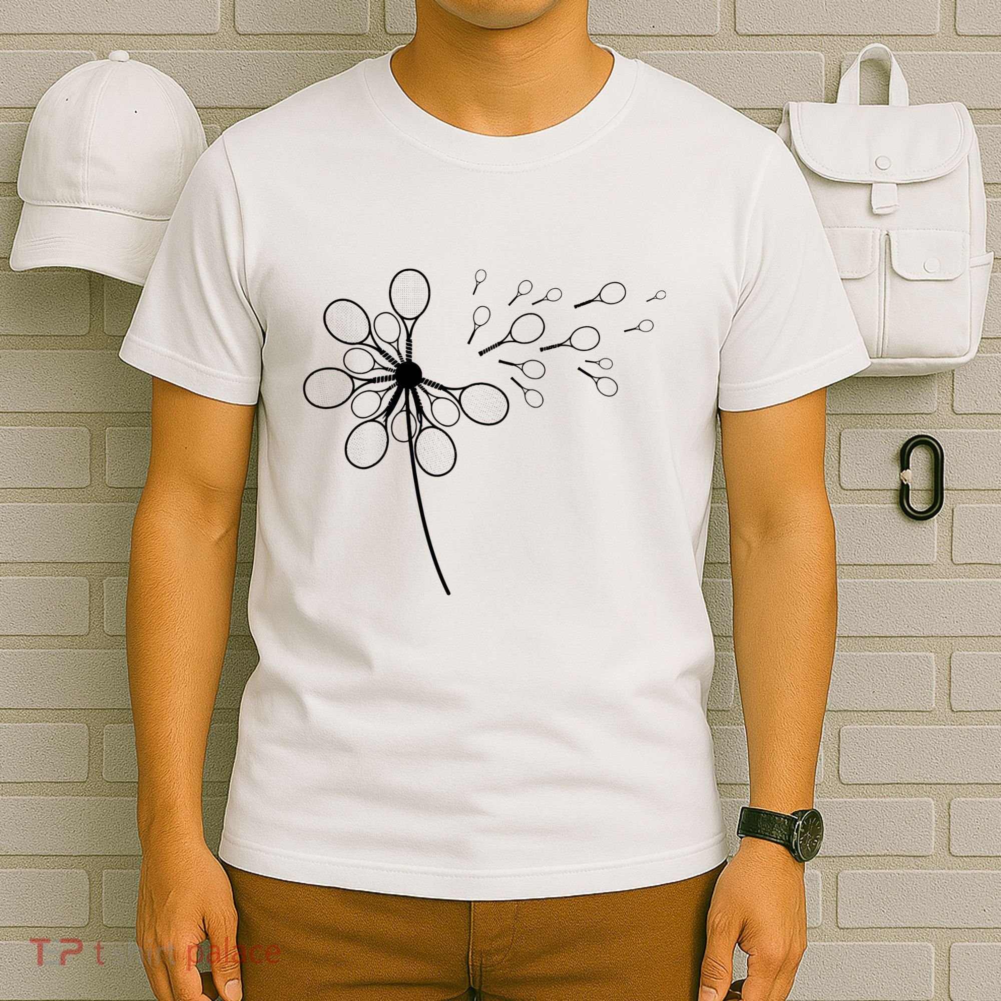 Dandelion Tennis Racket Shirts For Tennis Player T-Shirt