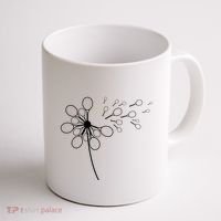Dandelion Tennis Racket Shirts For Tennis Player Coffee Mug thumb 1