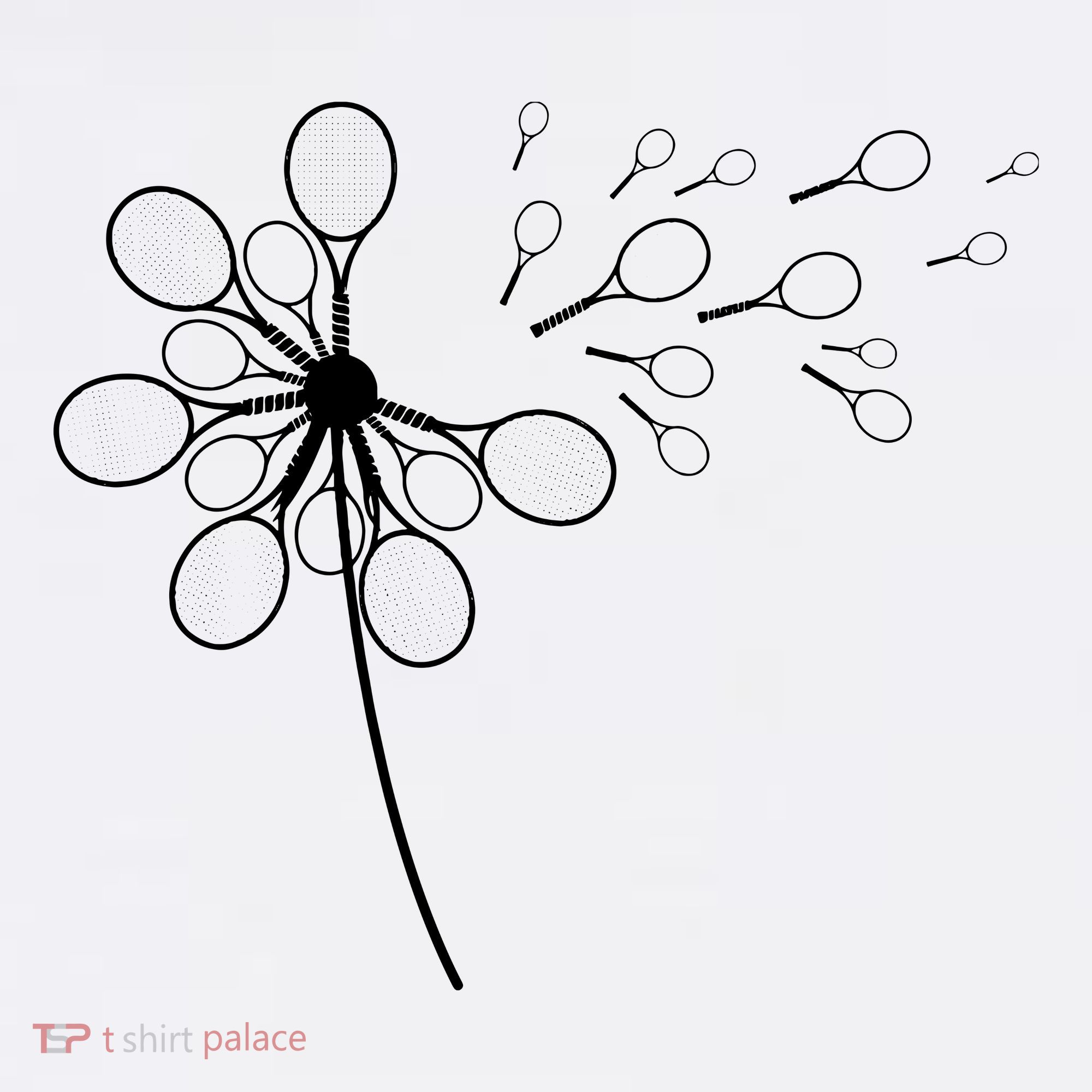 Dandelion Tennis Racket Shirts For Tennis Player Women's Tank Top