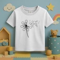 Dandelion Tennis Racket Shirts For Tennis Player Toddler T-Shirt thumb 3