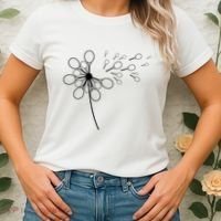 Dandelion Tennis Racket Shirts For Tennis Player Women's T-Shirt thumb 2