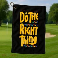 DO THE RIGHT THING Golf Towel thumb 1