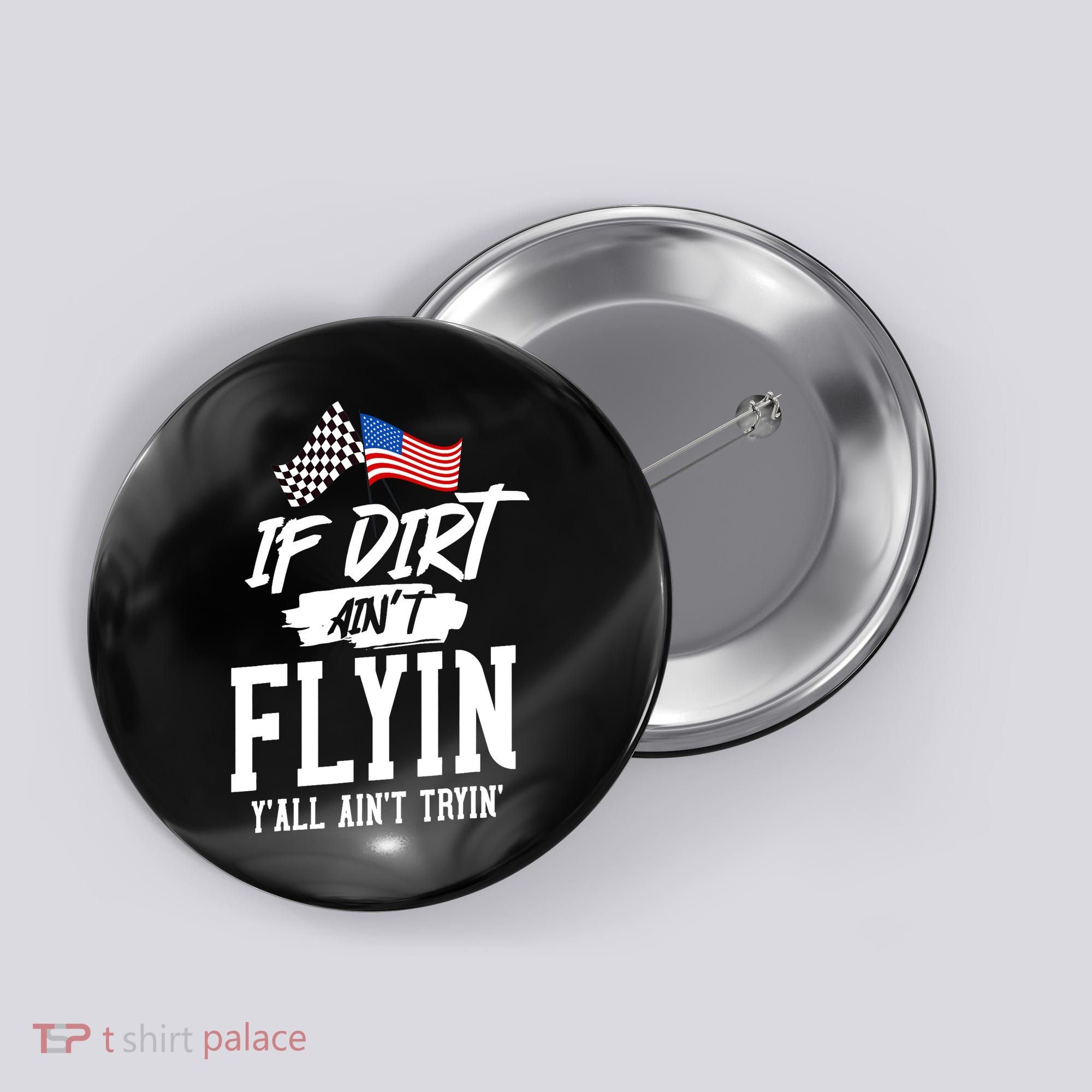 Dirt Track Racing Sprint Car Racing Button