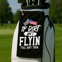 Dirt Track Racing Sprint Car Racing Golf Towel thumb 2