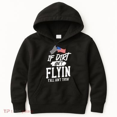 Dirt Track Racing Sprint Car Racing Kids Hoodie