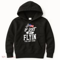 Dirt Track Racing Sprint Car Racing Kids Hoodie thumb 0