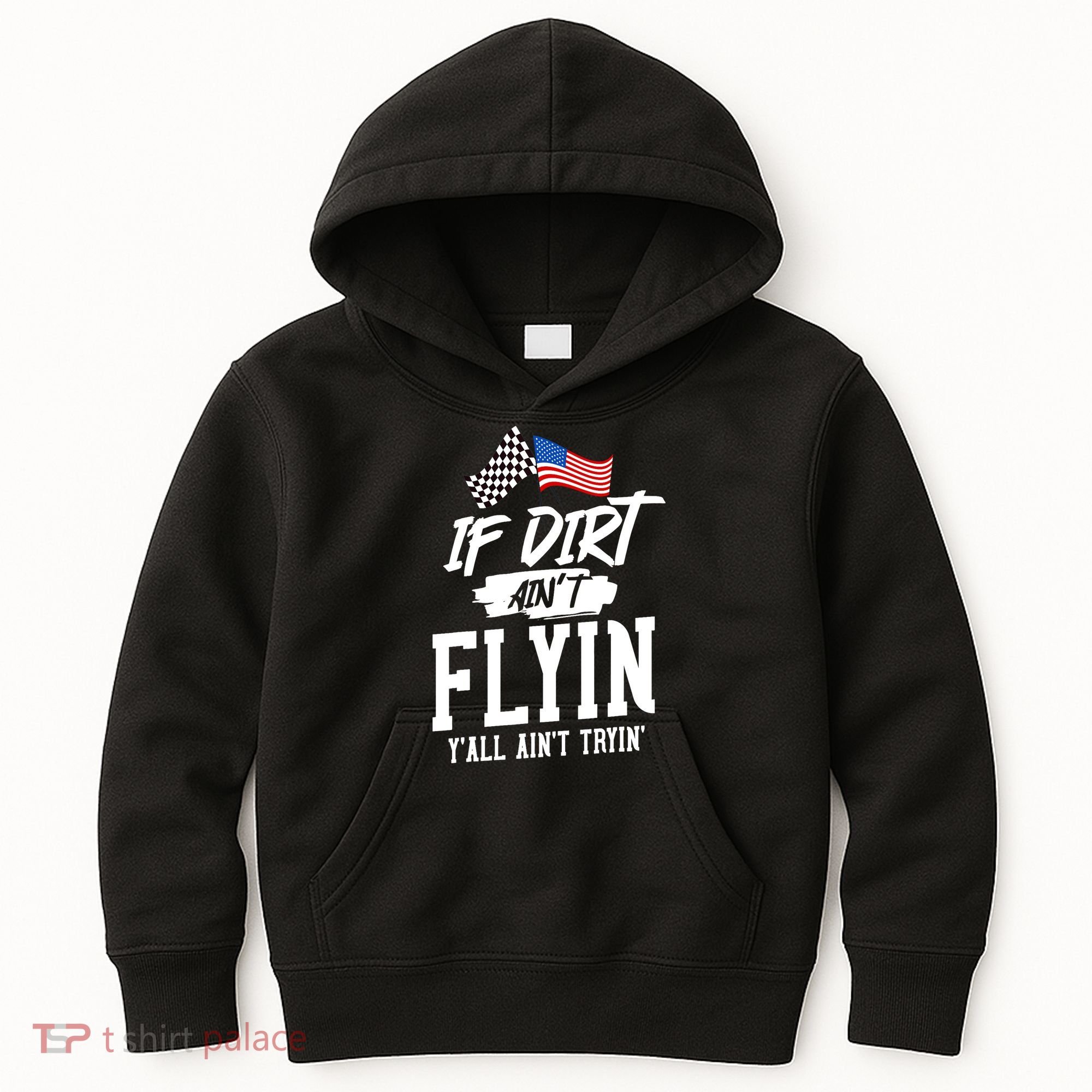 Dirt Track Racing Sprint Car Racing Kids Hoodie