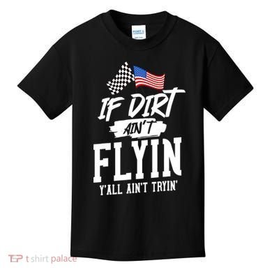 Dirt Track Racing Sprint Car Racing Kids T-Shirt