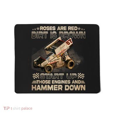 Dirt Track Racing Champion Sprint Car Mousepad