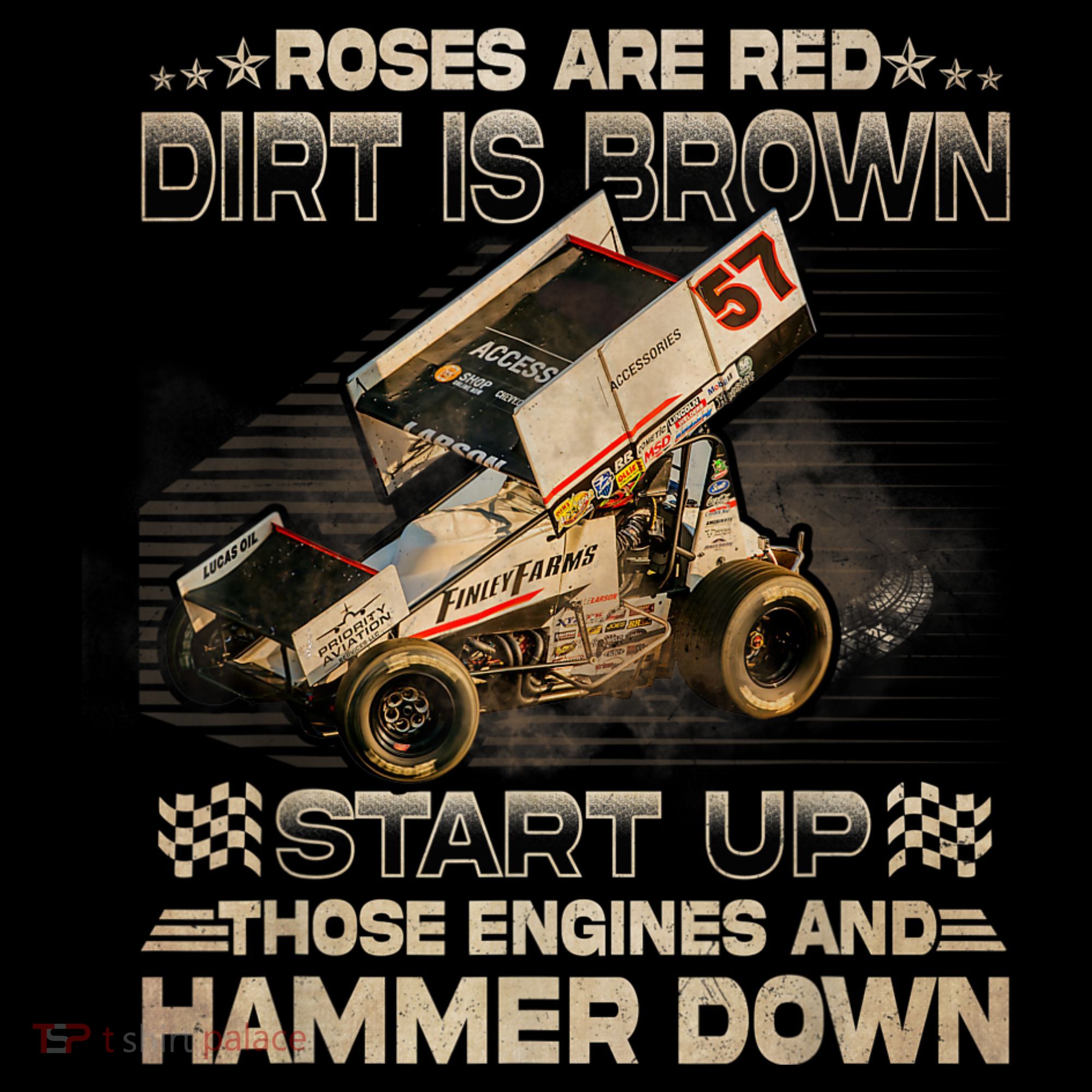 Dirt Track Racing Champion Sprint Car Mousepad