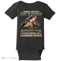 Dirt Track Racing Champion Sprint Car Baby Bodysuit thumb 0