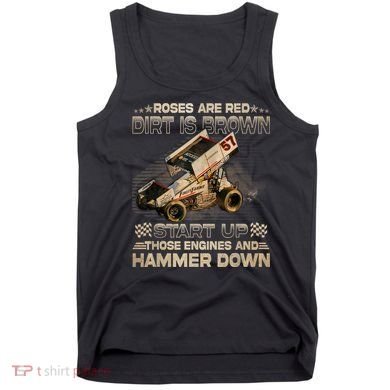 Dirt Track Racing Champion Sprint Car Tank Top