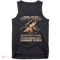 Dirt Track Racing Champion Sprint Car Tank Top thumb 0