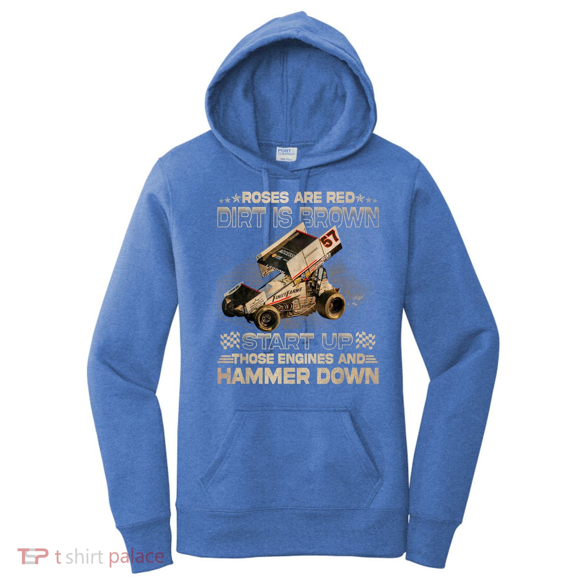 Dirt Track Racing Champion Sprint Car Women's Hoodie