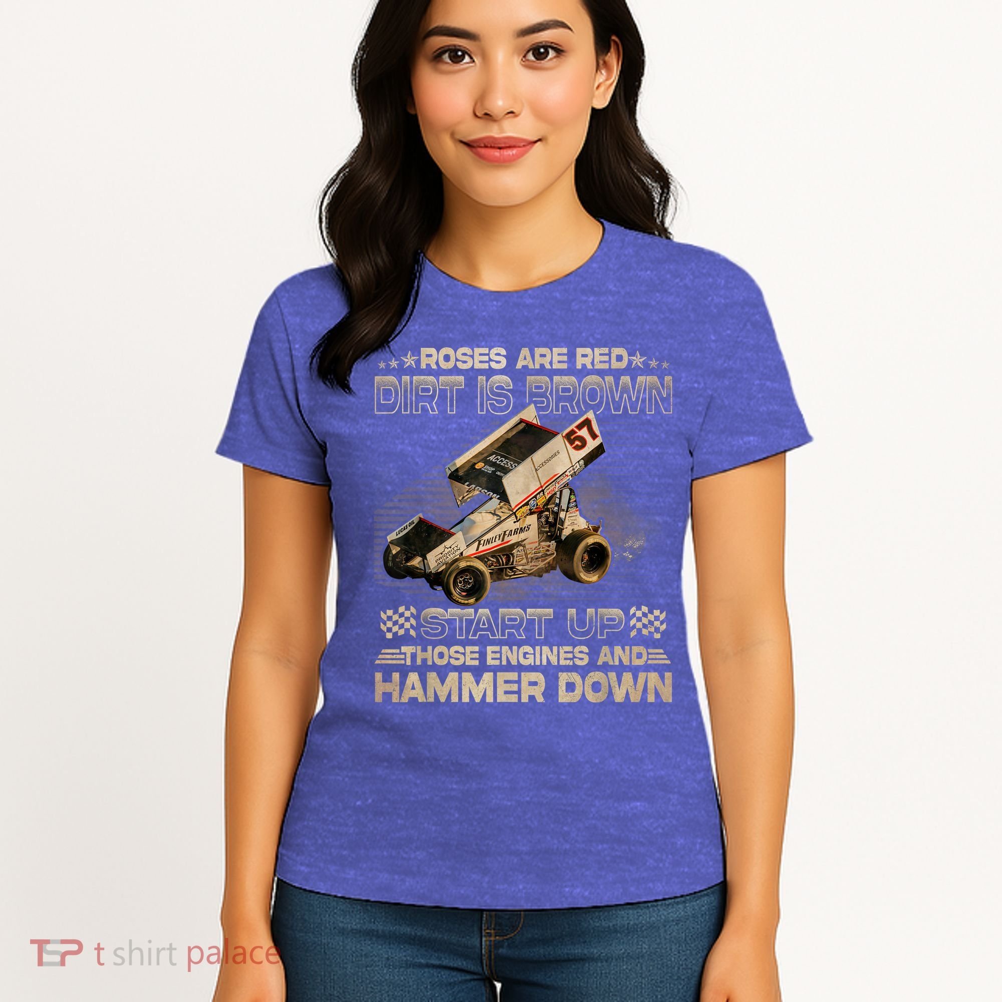 Dirt Track Racing Champion Sprint Car Women's T-Shirt