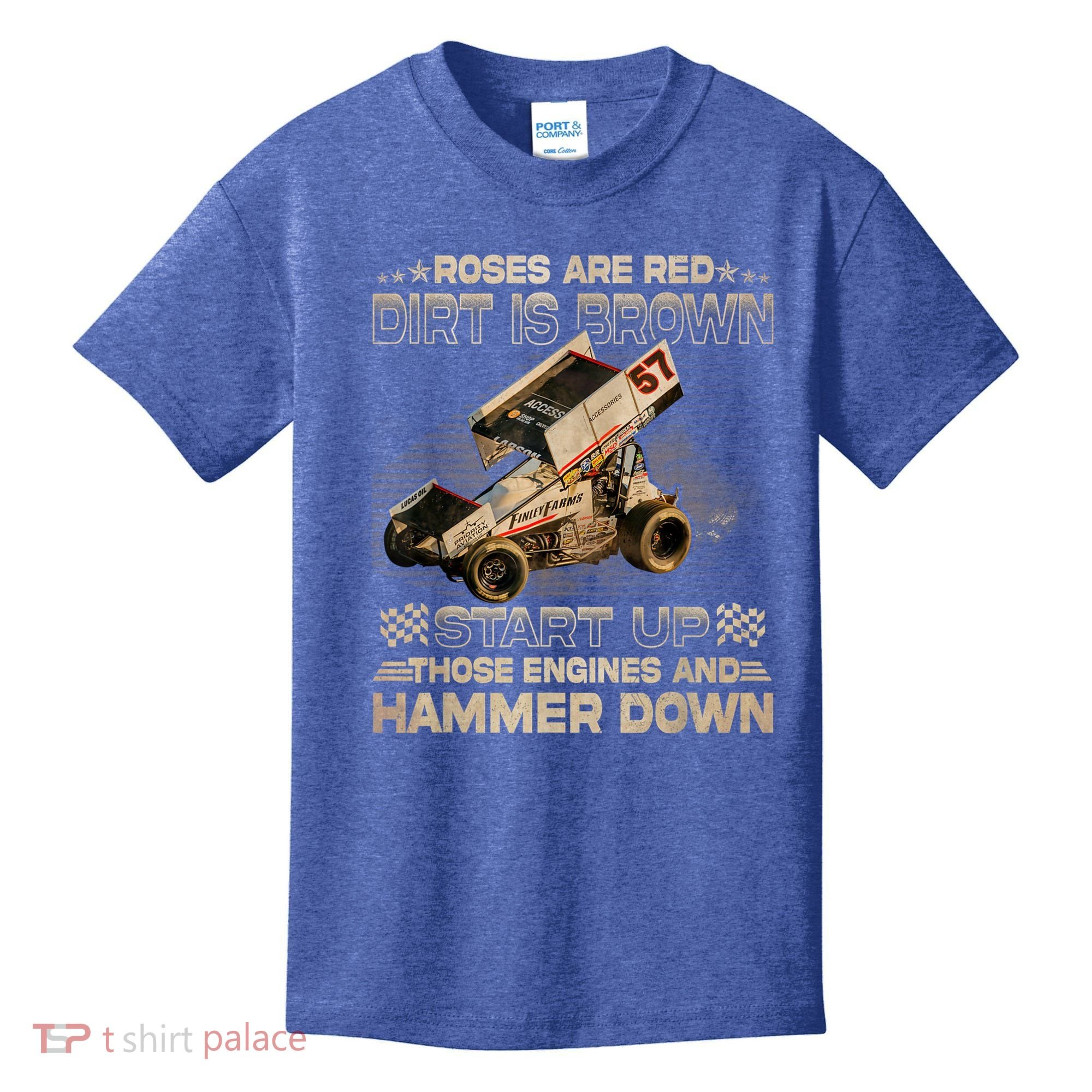 Dirt Track Racing Champion Sprint Car Kids T-Shirt