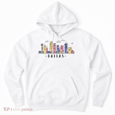 Dallas Texas Skyline Vintage Dallas Tx Hoodie