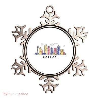 Dallas Texas Skyline Vintage Dallas Tx Ornament