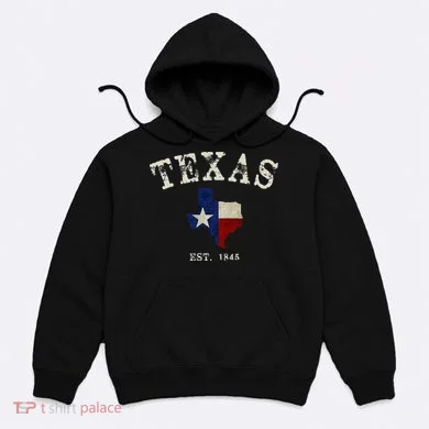 Distressed Texas State Flag Map Hoodie