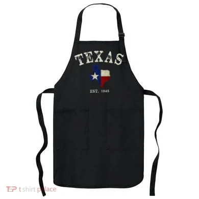 Distressed Texas State Flag Map Apron