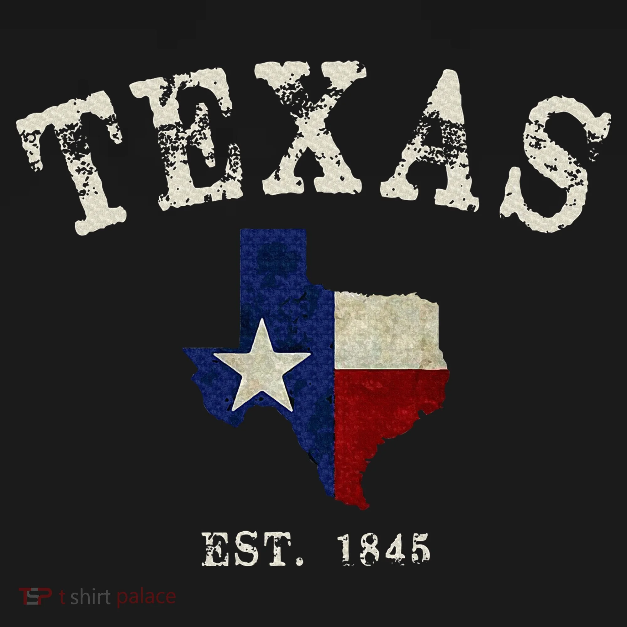 Distressed Texas State Flag Map Apron