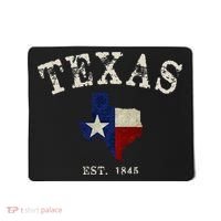 Distressed Texas State Flag Map Mousepad thumb 0
