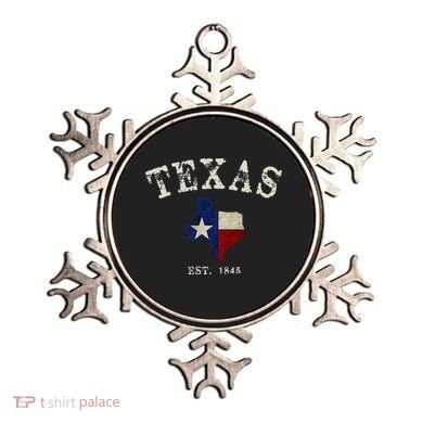 Distressed Texas State Flag Map Ornament