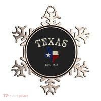 Distressed Texas State Flag Map Ornament thumb 0