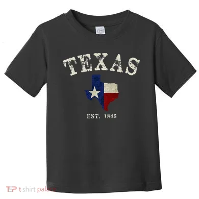 Distressed Texas State Flag Map Toddler T-Shirt