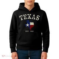 Distressed Texas State Flag Map Kids Hoodie thumb 4