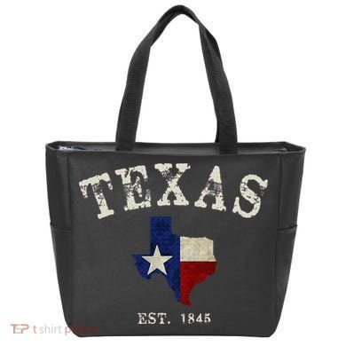 Distressed Texas State Flag Map Tote Bag