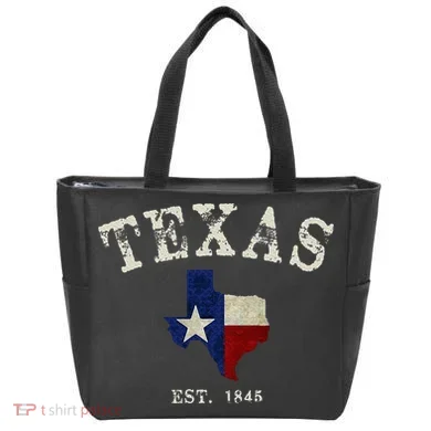 Distressed Texas State Flag Map Tote Bag
