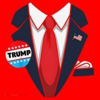 Donald Trump Suit Santa Hat thumb 1