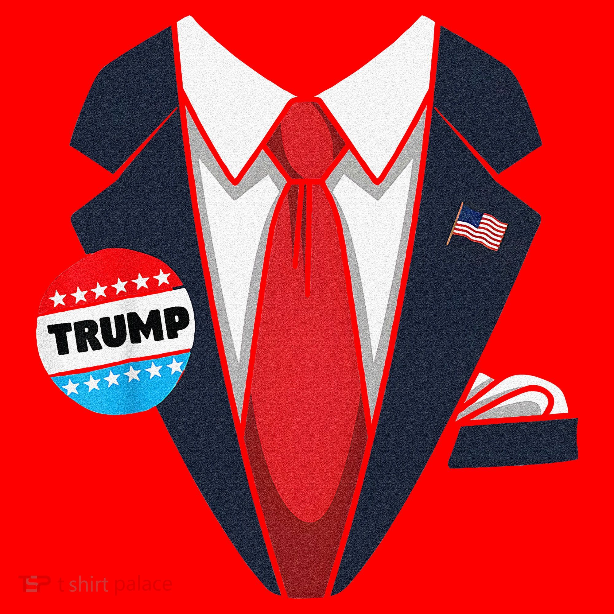 Donald Trump Suit Santa Hat