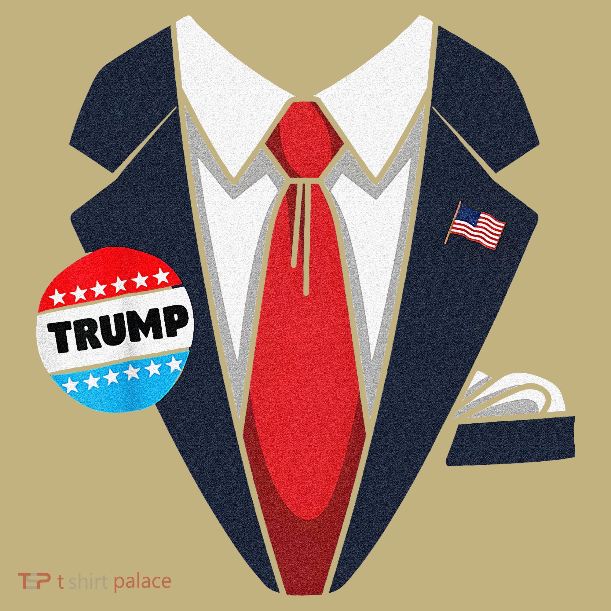 Donald Trump Suit Long Sleeve Shirt
