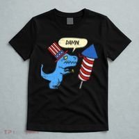 Damn TRex Short Hands Firecracker Funny Firework 4th Of July T-Shirt thumb 5