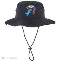 Damn TRex Short Hands Firecracker Funny Firework 4th Of July Bucket Hat thumb 0