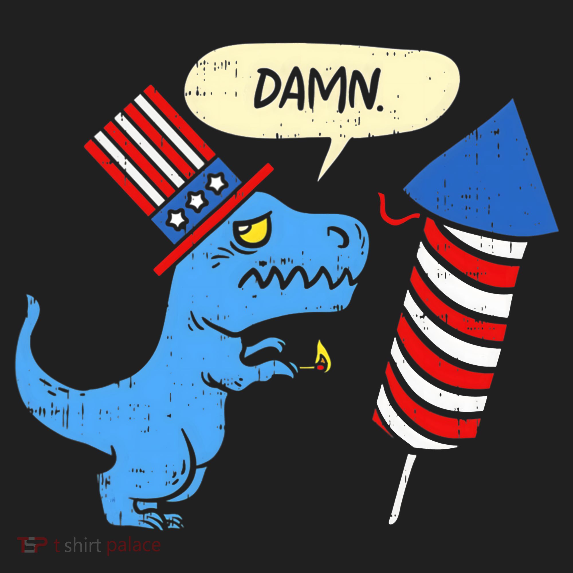 Damn TRex Short Hands Firecracker Funny Firework 4th Of July Beanie