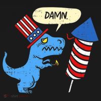 Damn TRex Short Hands Firecracker Funny Firework 4th Of July Pajama Set thumb 2