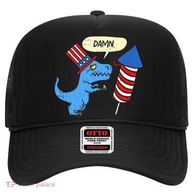 Damn TRex Short Hands Firecracker Funny Firework 4th Of July Hat
